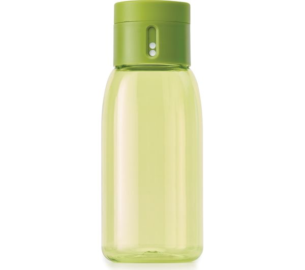 JOSEPH JOSEPH Dot Hydration Tracking 400 ml Water Bottle - Green, Green