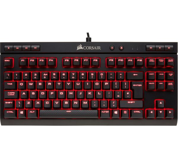 CORSAIR K63 Compact Mechanical Gaming Keyboard, Black