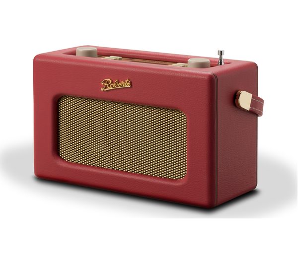 ROBERTS Revival RD70RE Portable DAB Retro Bluetooth Clock Radio - Red, Red