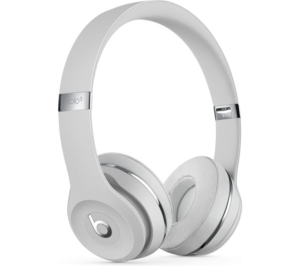 BEATS Solo 3 Wireless Bluetooth Headphones - Satin Silver, Silver