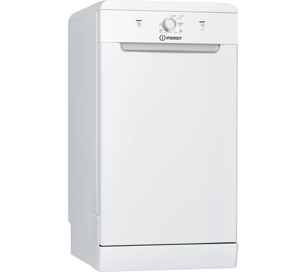 INDESIT DSFE 1B10 UK Slimline Dishwasher - White, White