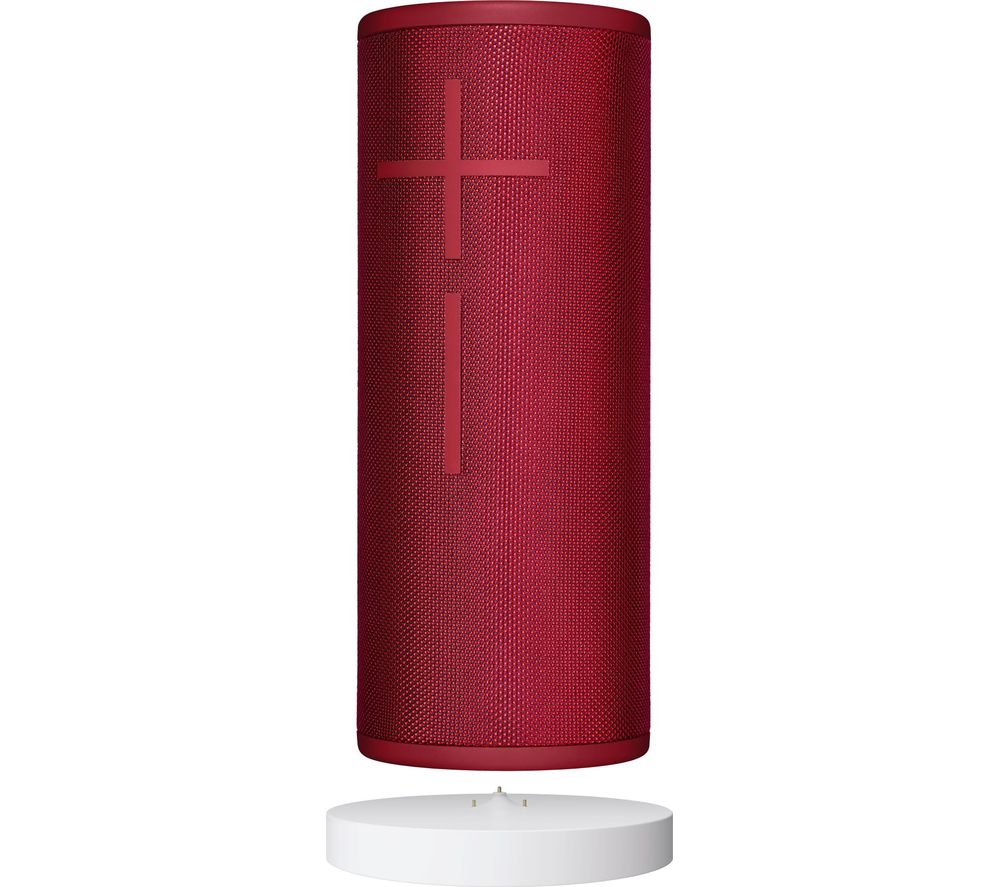 ULTIMATE EARS BOOM 3 Portable Bluetooth Speaker & Power Up Charging Dock - Red, Red