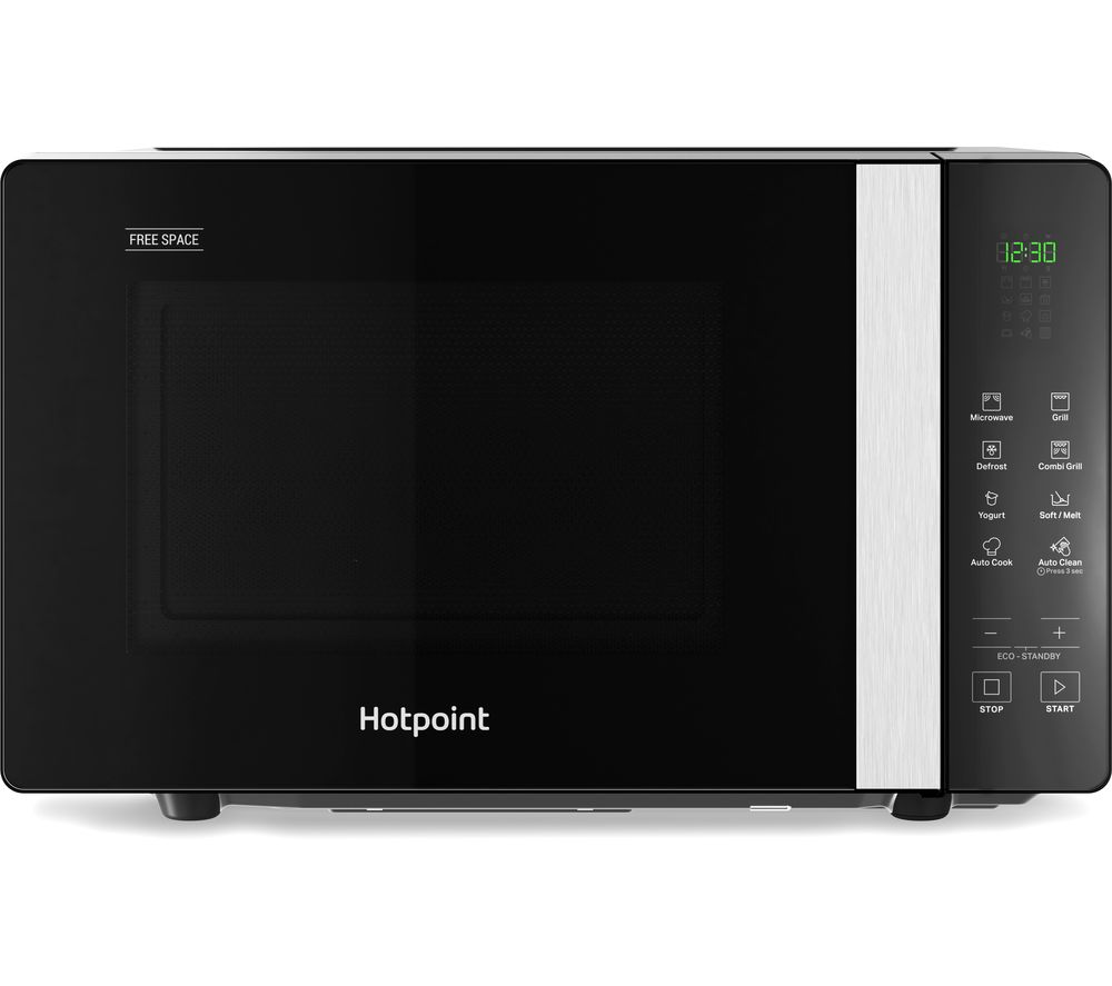 HOTPOINT MWHF203B Microwave with Grill - Black, Black
