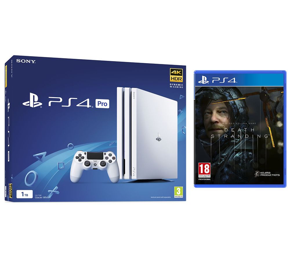 SONY PlayStation 4 Pro & Death Stranding Bundle - White, White