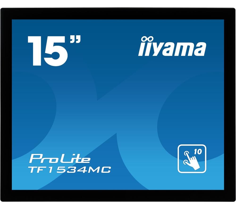 IIYAMA ProLite TF1534MC-B6X 15'' LCD Touchscreen Monitor - Black, Black