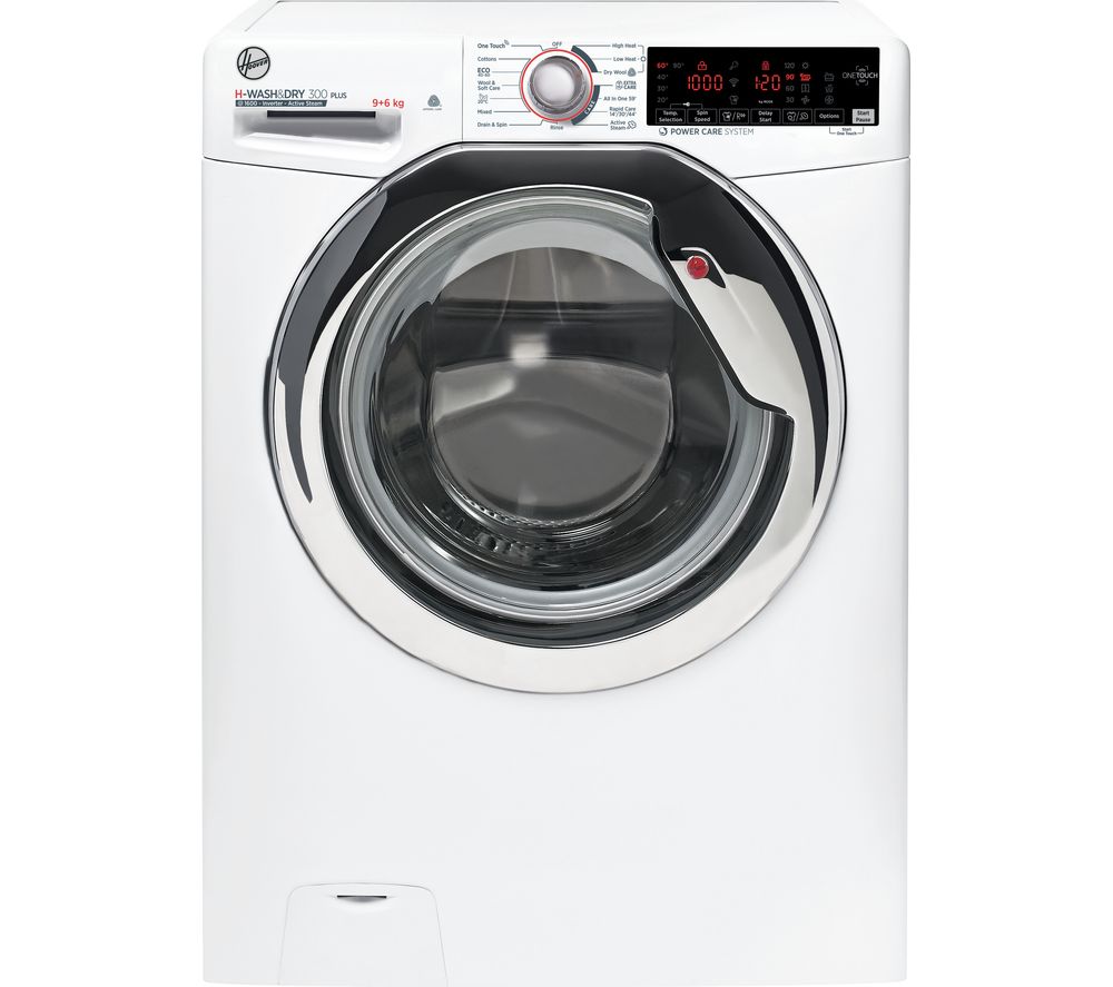 HOOVER H-Wash 300 H3DS696TAMCE NFC 9 kg Washer Dryer - White, White