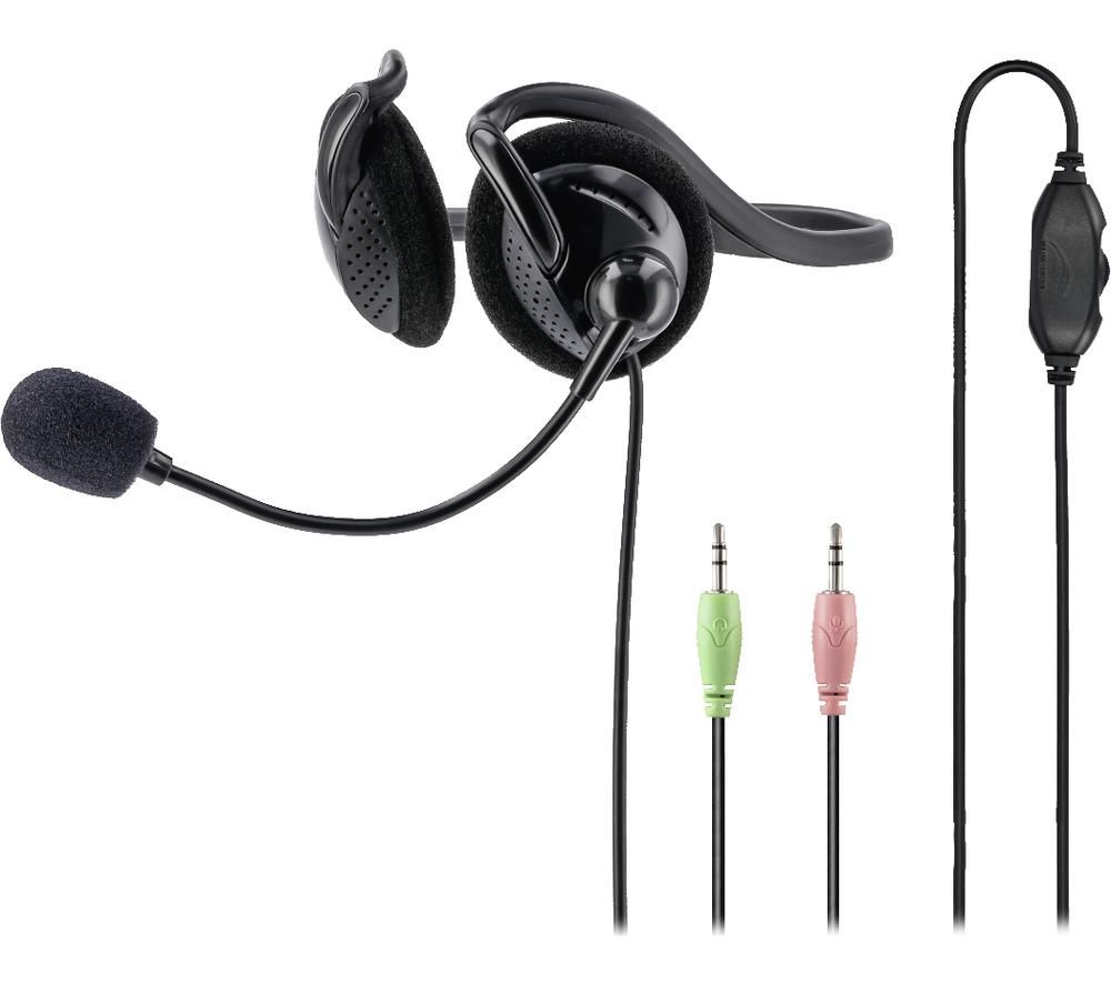 HAMA NHS-P100 Headset - Black, Black