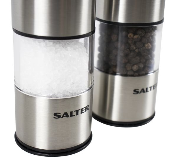 SALTER Electronic Mill Set - Stainless Steel, Stainless Steel