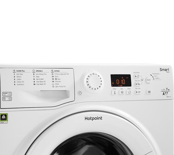 Hotpoint WMFUG742P SMART Washing Machine - White, White