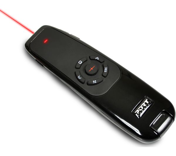PORT DESIGNS 900700 Wireless Laser Presenter, Red