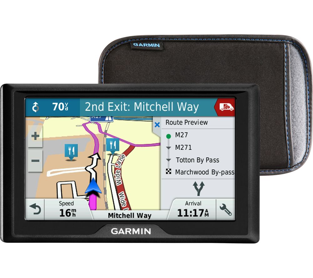GARMIN GARMIN Drive 50LM WE 5" Sat Nav - UK & ROI & Western Europe Maps & Case