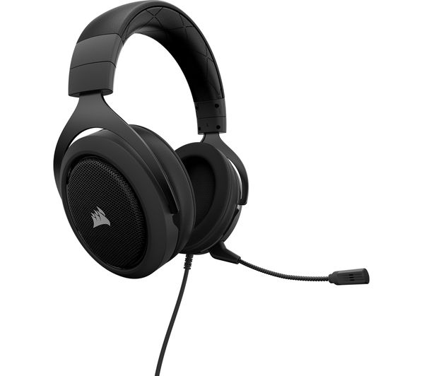CORSAIR HS50 Gaming Headset - Carbon, Black