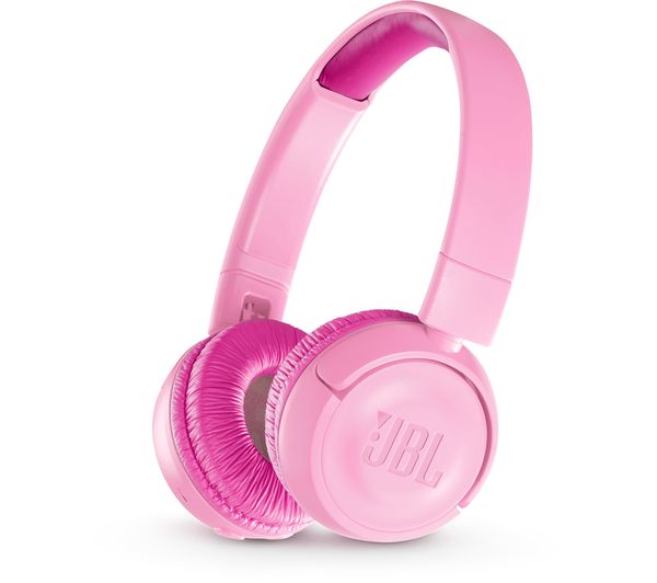 JBL JR300BT Wireless Bluetooth Kids Headphones - Pink, Pink