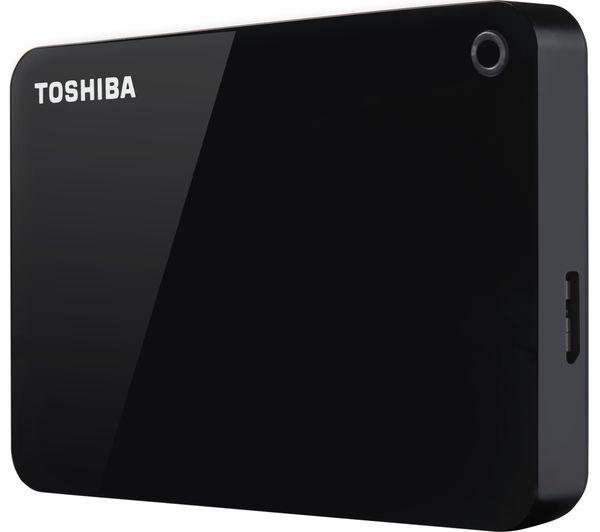 TOSHIBA Canvio Advanced HDTC920EK3AA Portable Hard Drive - 2 TB, Black, Black