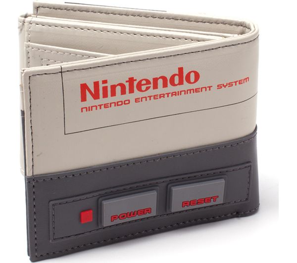 NINTENDO NES Console Bifold Wallet - Black & Beige, Black