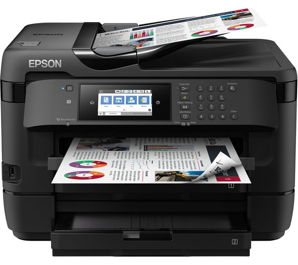 EPSON WorkForce WF-7720DTWF All-in-One Wireless A3 Inkjet Printer with Fax, Cyan