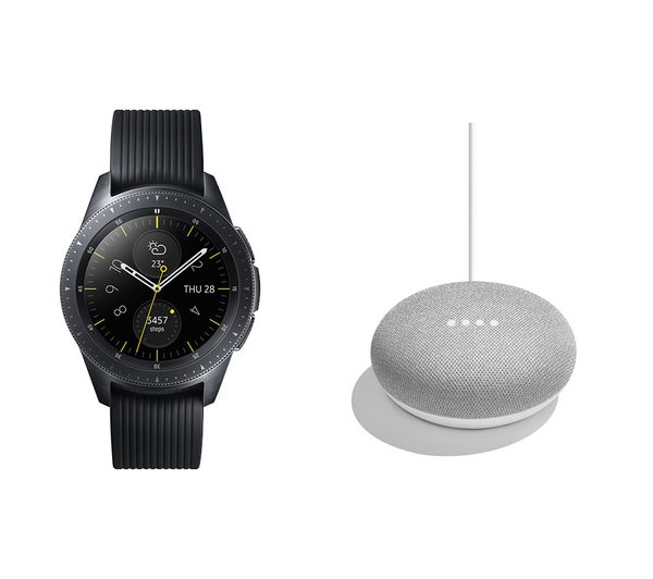 SAMSUNG Galaxy Watch with Home Mini Bundle - Midnight Black, Black