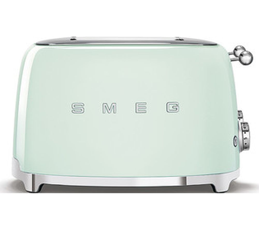 50's Retro Style TSF03PGUK 4-Slice Toaster - Green, Green