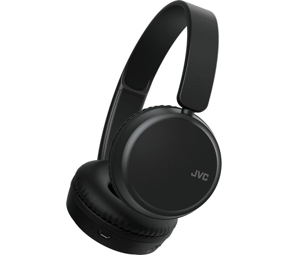 JVC HA-S35BT-B-U Wireless Bluetooth Headphones - Black, Black