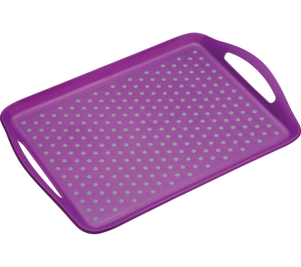 Anti-Slip Serving Tray - Purple, Purple