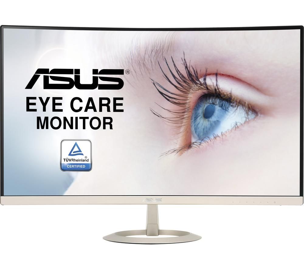 ASUS VZ27VQ Full HD 27" Curved LCD Monitor - Black & Gold, Black