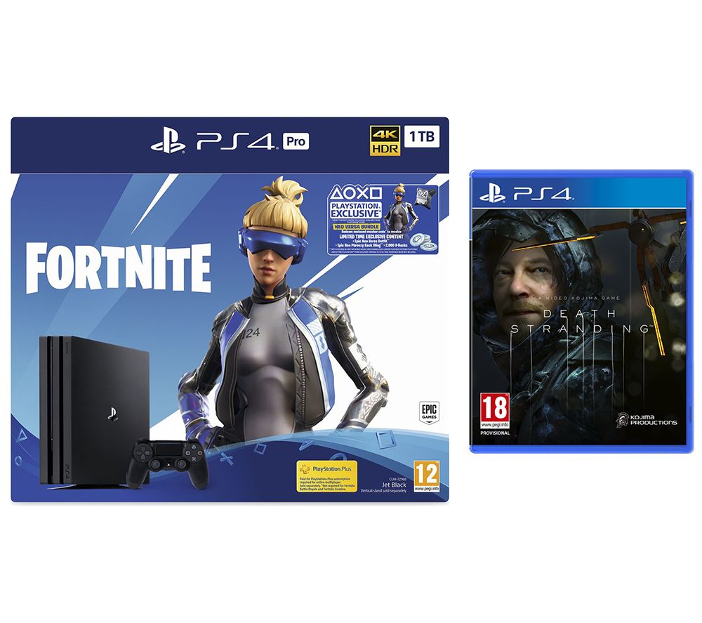 SONY PlayStation 4 Pro, Fortnite Neo Versa & Death Stranding Bundle