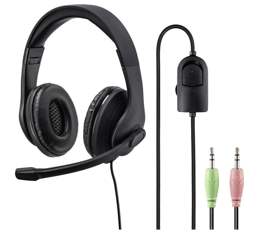 HAMA HS-P200 Headset - Black, Black