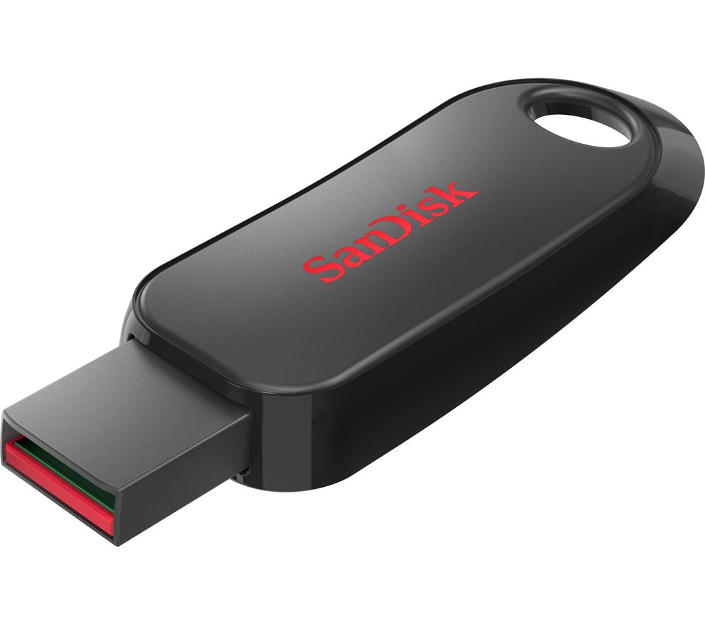 SANDISK Cruzer Snap USB 2.0 Memory Stick - 32 GB, Black & Red, Red,Black