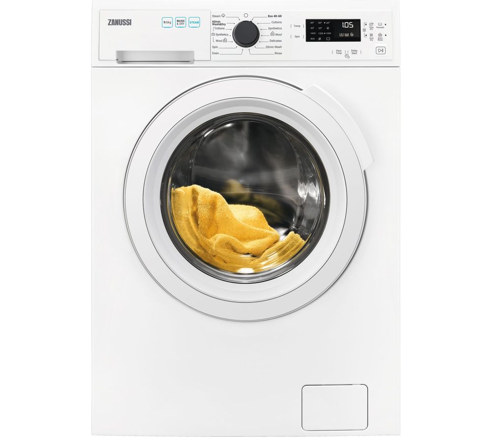 ZANUSSI AutoAdjust ZWD96SB4PW 9 kg Washer Dryer - White, White
