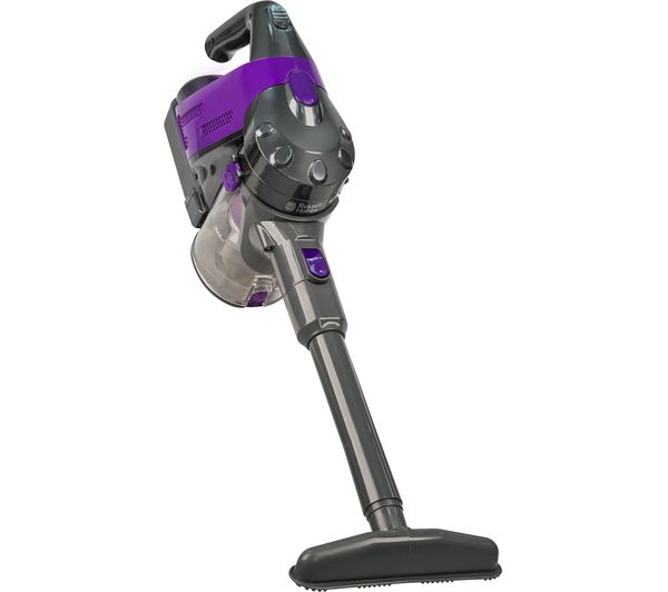 RUSSELL HOBBS RHHS2202 Cordless Bagless Vacuum Cleaner - Grey & Purple, Grey