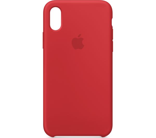 APPLE iPhone X Silicone Case - Red, Red