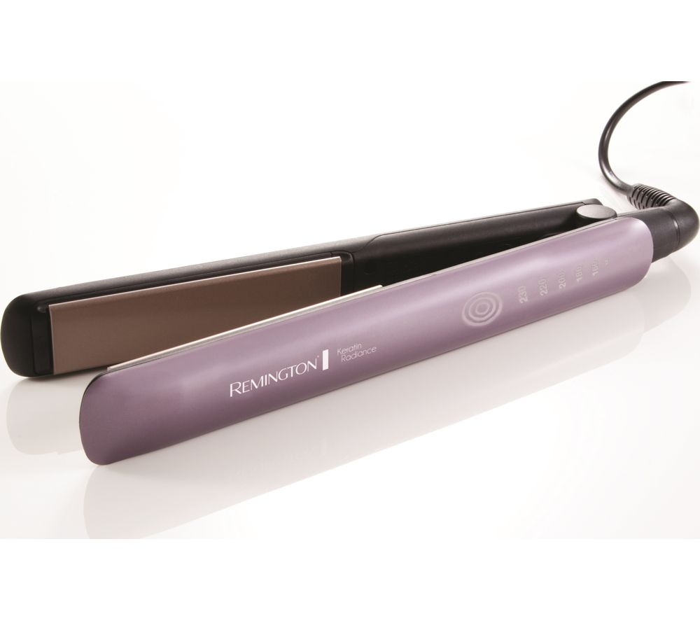 REMINGTON Keratin Radiance S8596 Hair Straightener - Purple, Purple