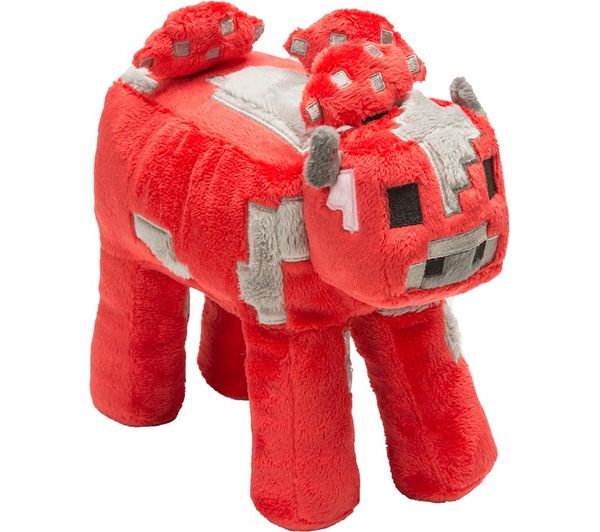 MINECRAFT Mooshroom Plush Toy with Hang Tag - 9", Red, Red