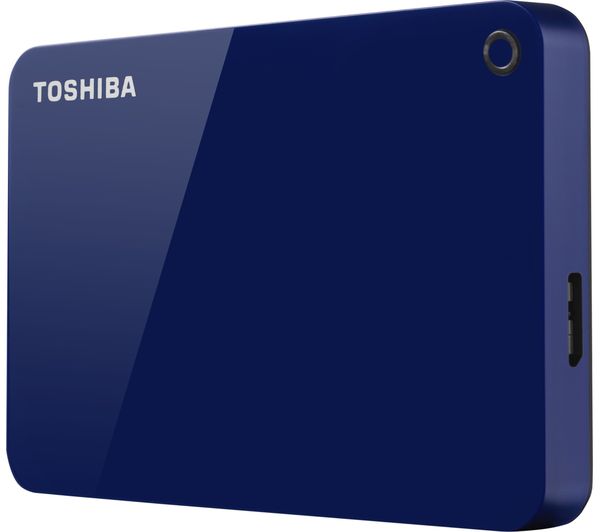TOSHIBA Canvio Advanced HDTC920EL3AA Portable Hard Drive - 2 TB, Blue, Blue