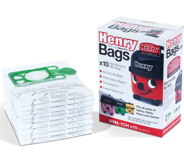 NUMATIC Genuine Henry Dust Bags - Pack of 10