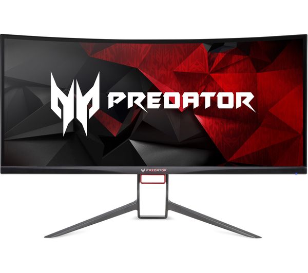 ACER Predator X34P Quad HD 34" Curved LED Gaming Monitor - Black, Black