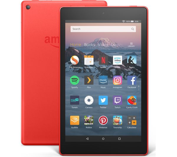 AMAZON Fire HD 8 Tablet (2018) - 32 GB, Red, Red