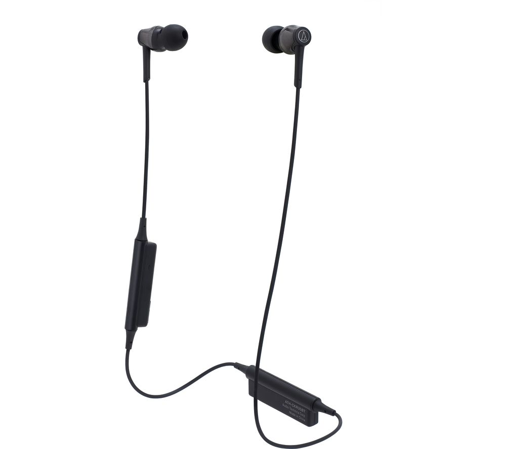 AUDIO TECHNICA ATH-CKR35BT Wireless Bluetooth Headphones - Black, Black