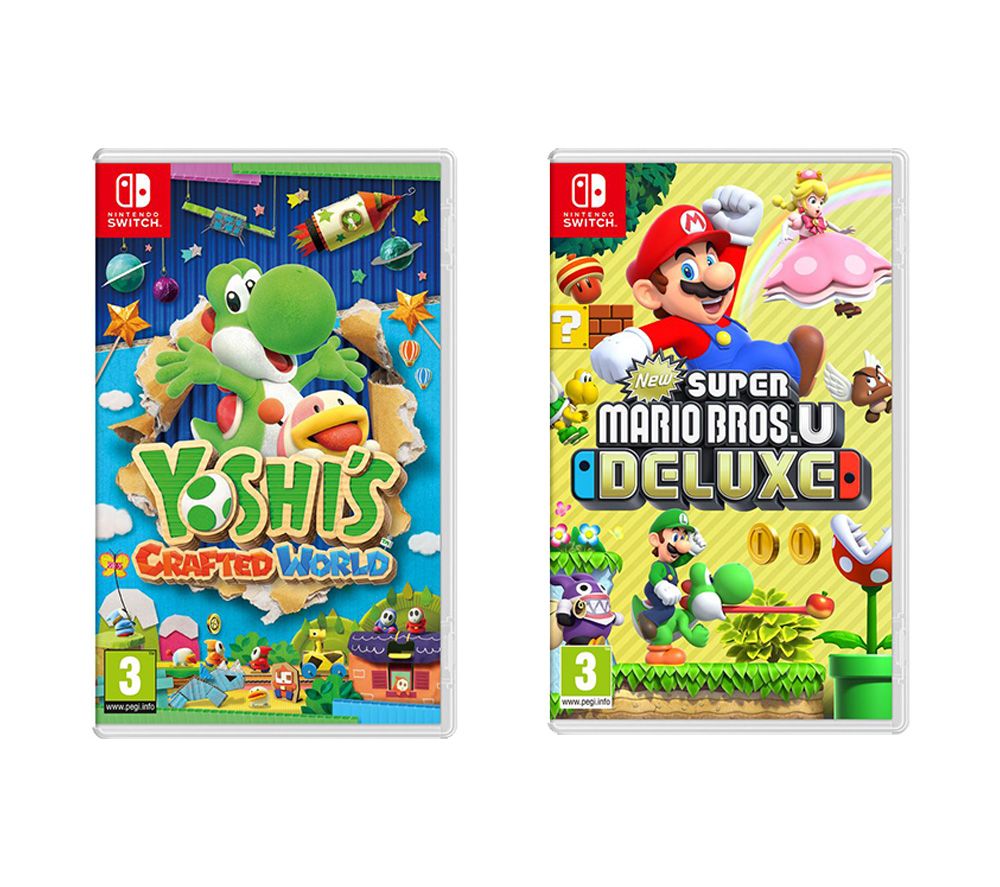 NINTENDO New Super Mario Bros. U Deluxe & Yoshi's Crafted World Bundle, Stone