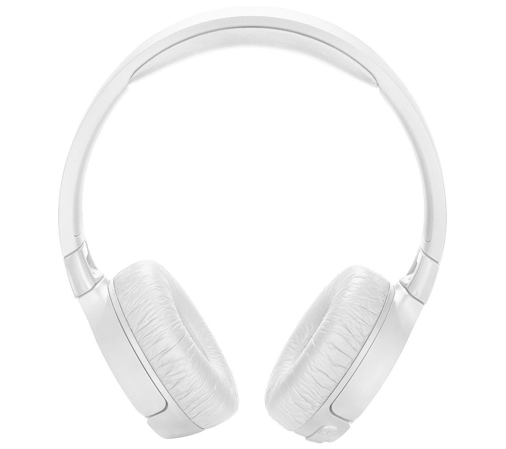 JBL TUNE 600BTNC Wireless Bluetooth Noise-Cancelling Headphones - White, White