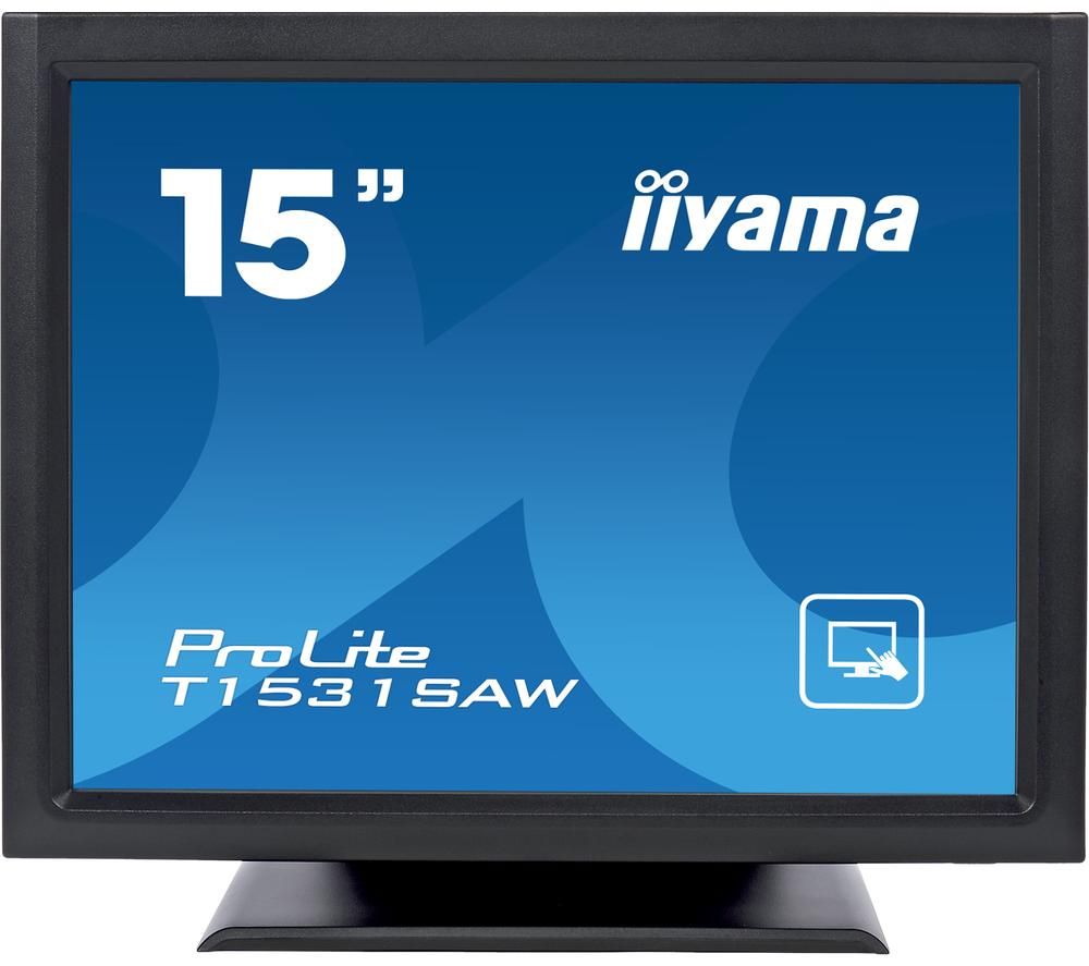 IIYAMA ProLite T1531SAW-B5 15" LCD Touchscreen Monitor - Black, Black
