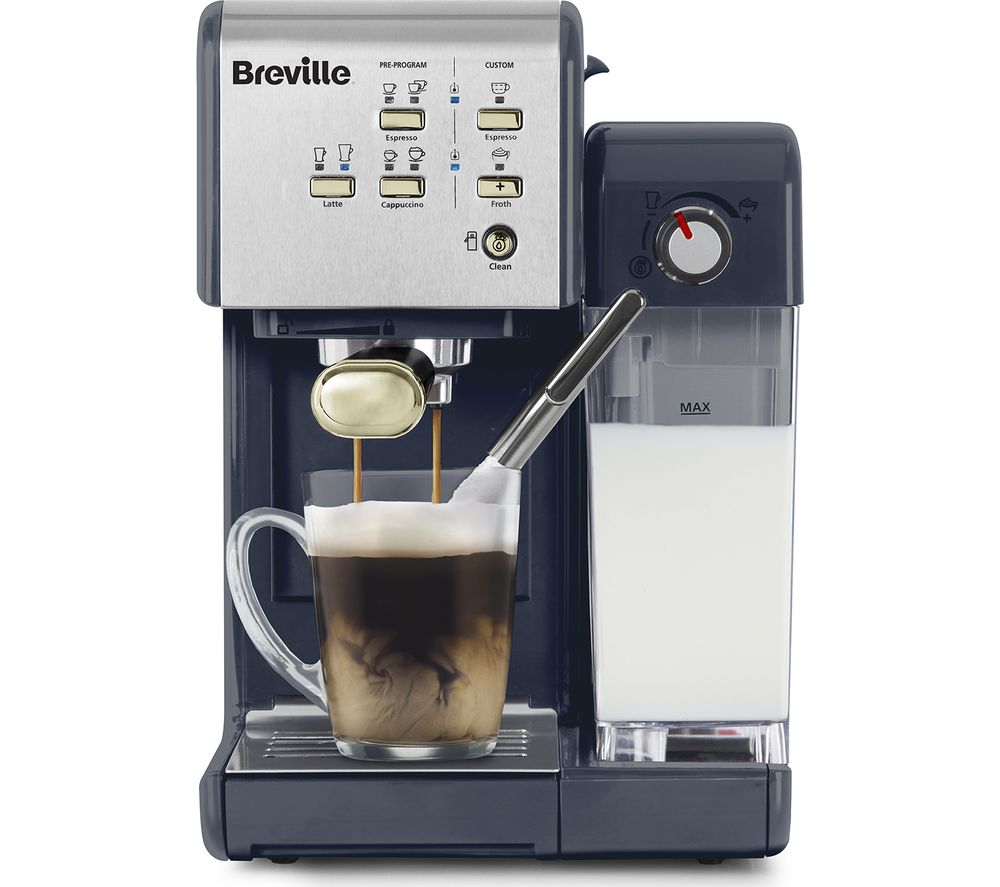 BREVILLE One-Touch CoffeeHouse Coffee Machine - Navy & Gold, Navy