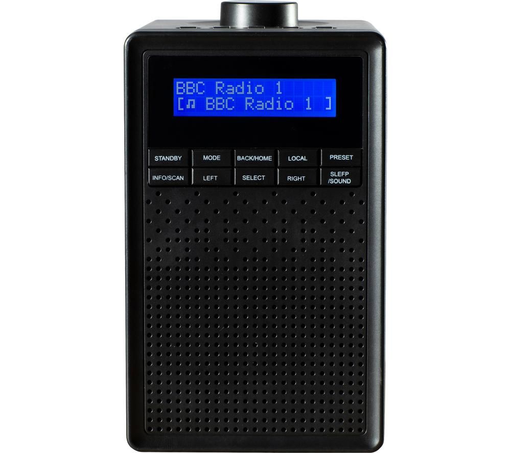 DAEWOO AVS1400 DAB/FM Bluetooth Radio - Black, Black