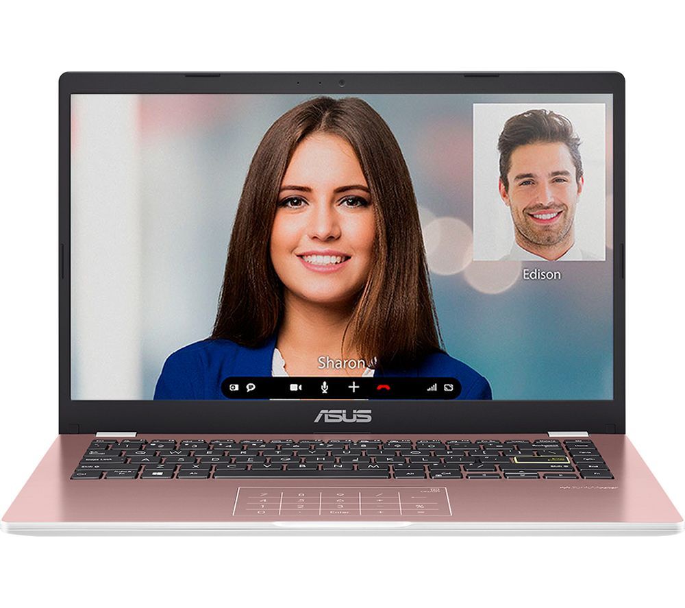 ASUS E410MA 14" Laptop - Intel®Celeron, 64 GB eMMC, Pink, Pink
