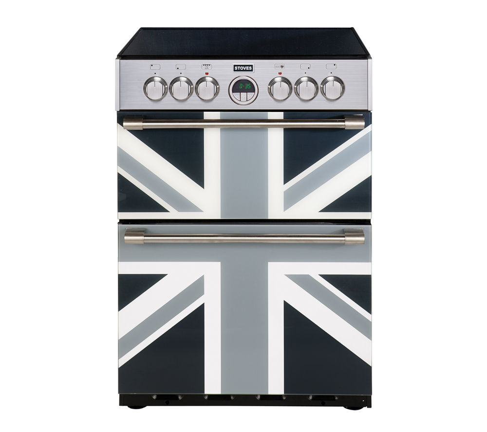 STOVES Sterling 600E Electric Cooker - Monochrome Union Jack