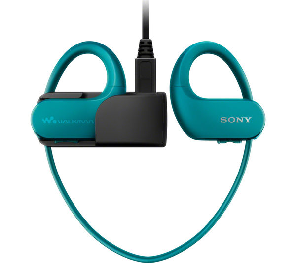 SONY Walkman NW-WS413L 4 GB Waterproof All in One MP3 Player - Blue, Blue