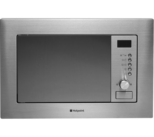 HOTPOINT MWH1221X Built-in Microwave with Grill - Stainless Steel, Stainless Steel
