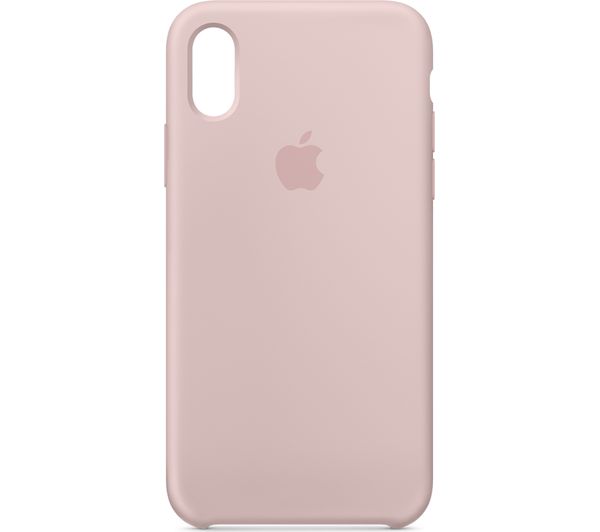 APPLE iPhone X Silicone Case - Pink Sand, Pink