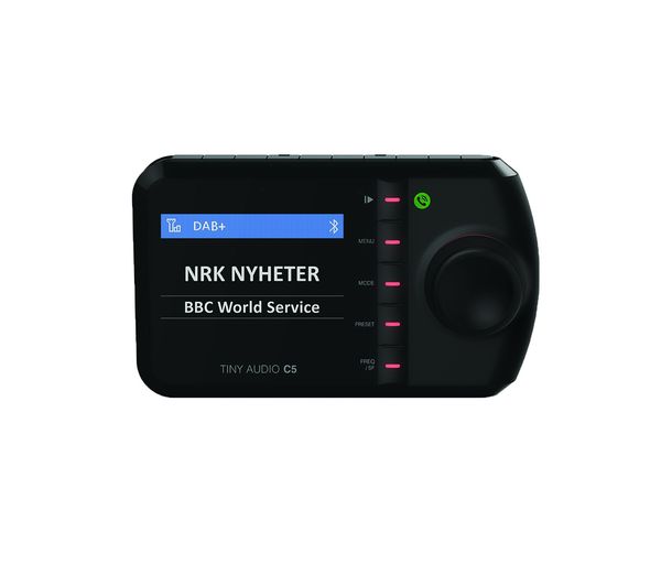 TINY AUDIO C5 DAB Bluetooth Car Radio Adapter - Black, Black