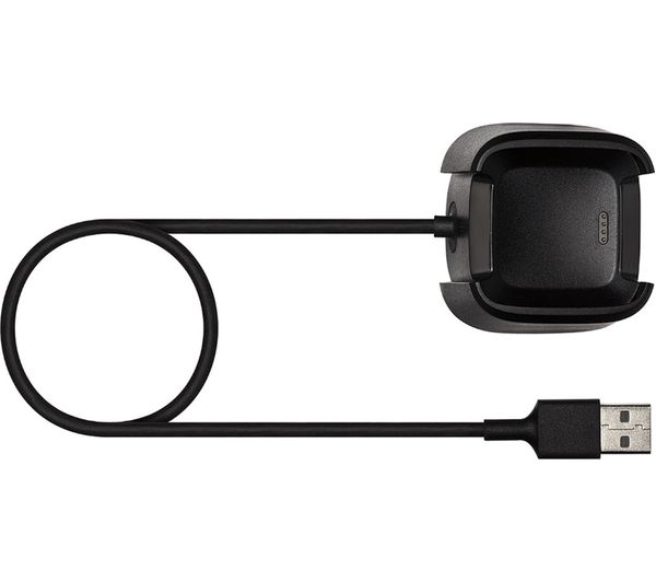 FITBIT Versa Retail Charging Cable - Black, Black